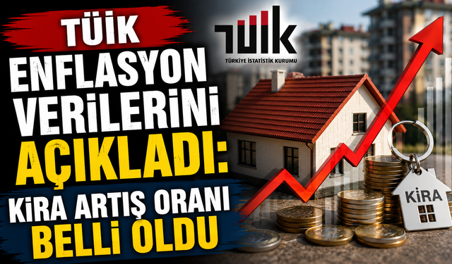TÜİK enflasyon verilerini açıkladı: Kira artış oranı belli oldu