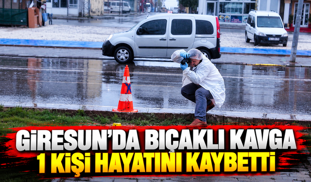 Giresun’da bıçaklı kavga: 1 kişi hayatını kaybetti