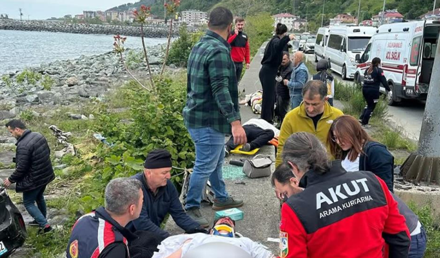 Rize’de trafik kazası: 1 ölü, 3 yaralı