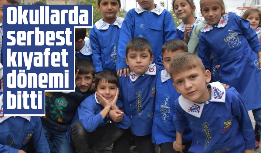 Okullarda serbest kıyafet dönemi bitti