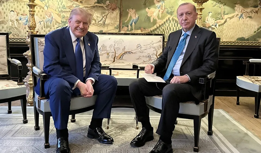 Cumhurbaşkanı Erdoğan, Donald Trump ile bir araya geldi