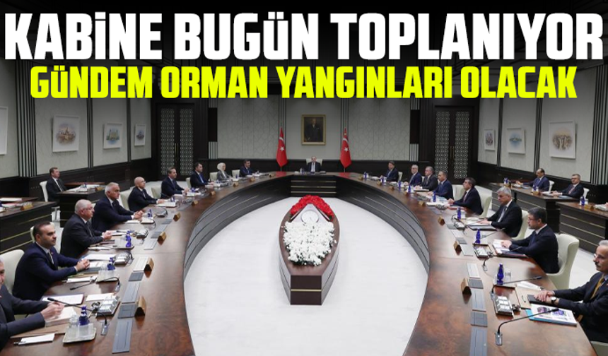 Kabine bugün toplanıyor: Gündem orman yangınları olacak