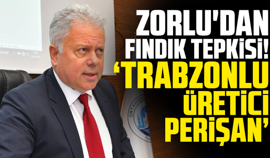 Zorlu'dan fındık tepkisi! "Trabzonlu üretici perişan"