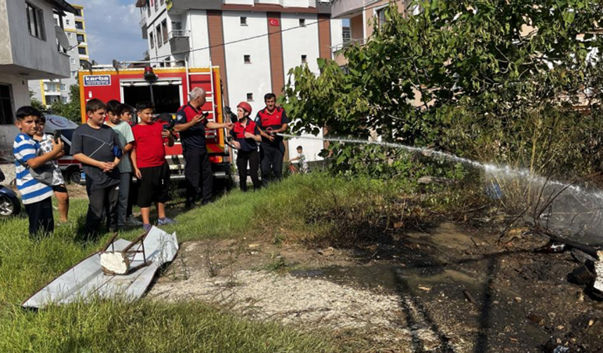 Ordu'da plastik atık yangını paniğe neden oldu