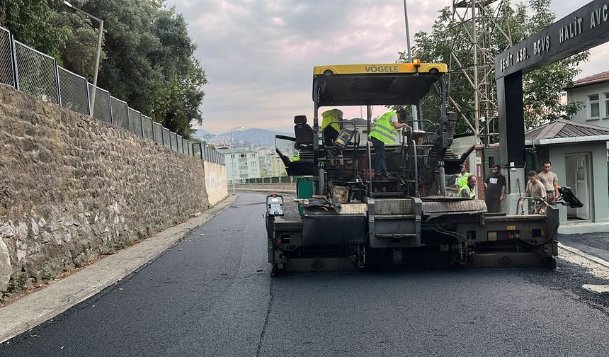 Trabzon'un 18 ilçesinde yollar yenileniyor