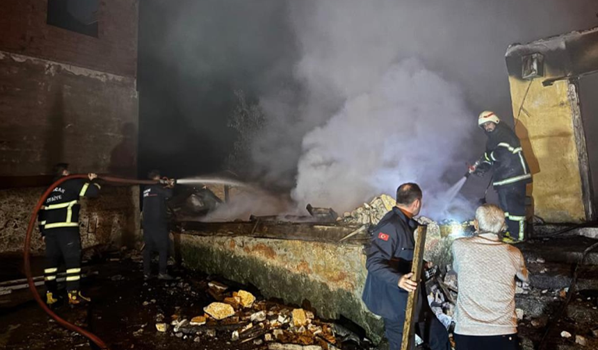 Giresun'da mısır fırını 1 ev ve 1 serentiyi kül etti