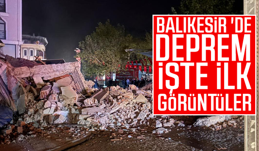 Balıkesir'de 6,1 büyüklüğünde deprem