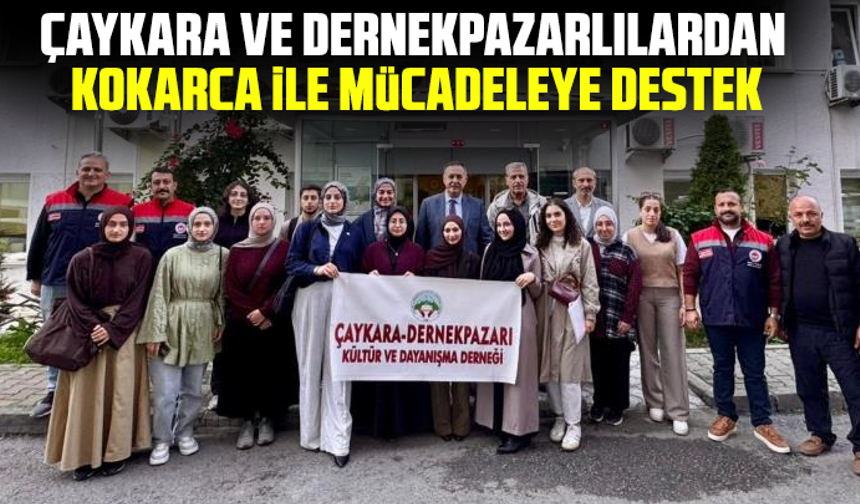 Çaykara ve Dernekpazarlılardan kokarca ile mücadeleye destek