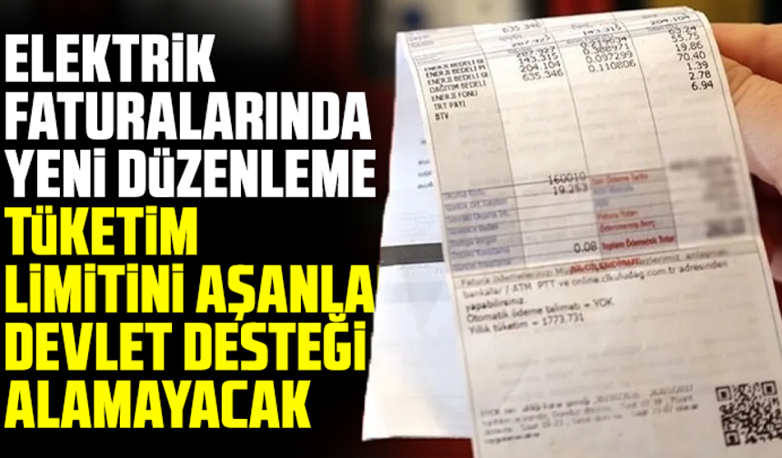 Elektrik faturalarında yeni düzenleme kararı Resmi Gazete'de