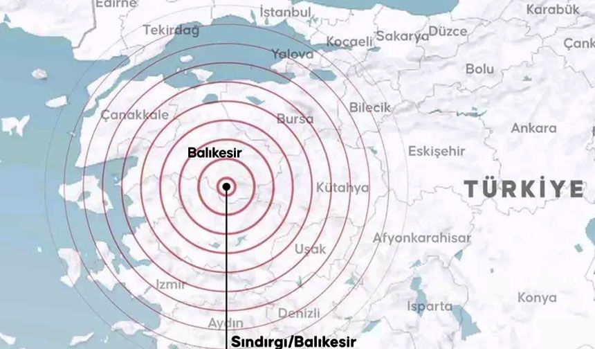 Sındırgı’da sabah saatlerinde art arda 5 deprem