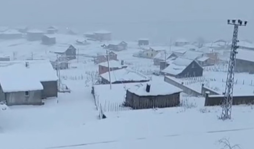 Giresun yaylaları beyaza büründü