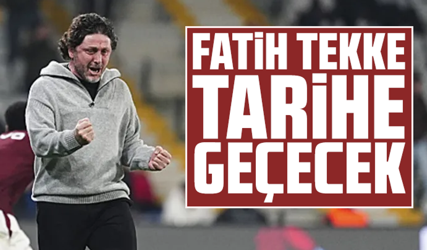 Trabzonspor'da Fatih Tekke tarihe geçecek!