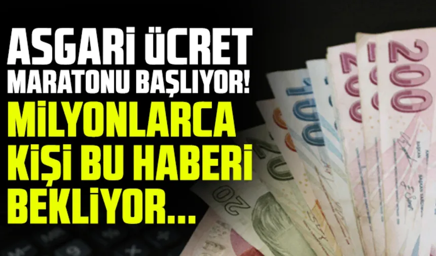 Asgari ücret maratonu bugün başlıyor