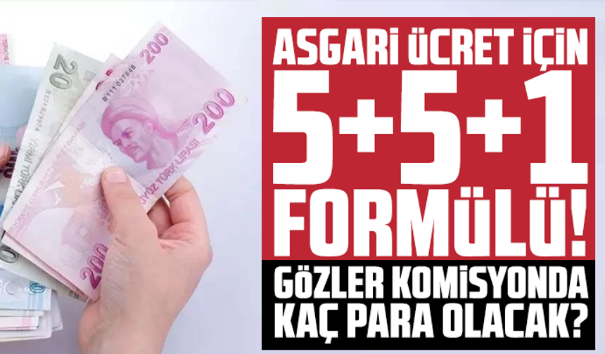 Asgari ücret için 5+5+1 formülü! Gözler komisyonda kaç para olacak?