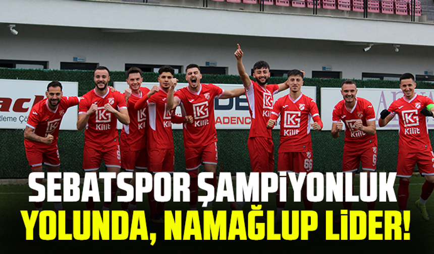 Sebatspor şampiyonluk yolunda, namağlup lider!