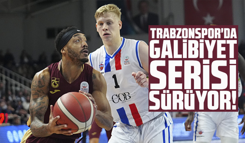 Trabzonspor'da galibiyet serisi sürüyor!
