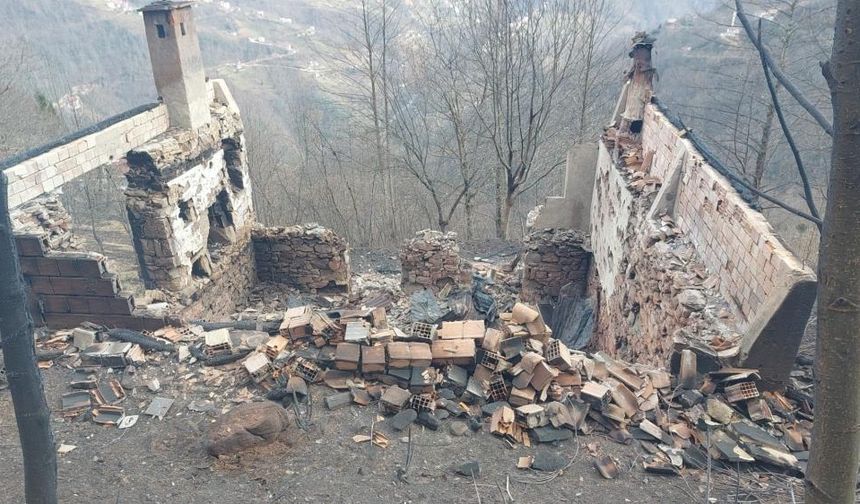 Trabzon'da örtü yangınları