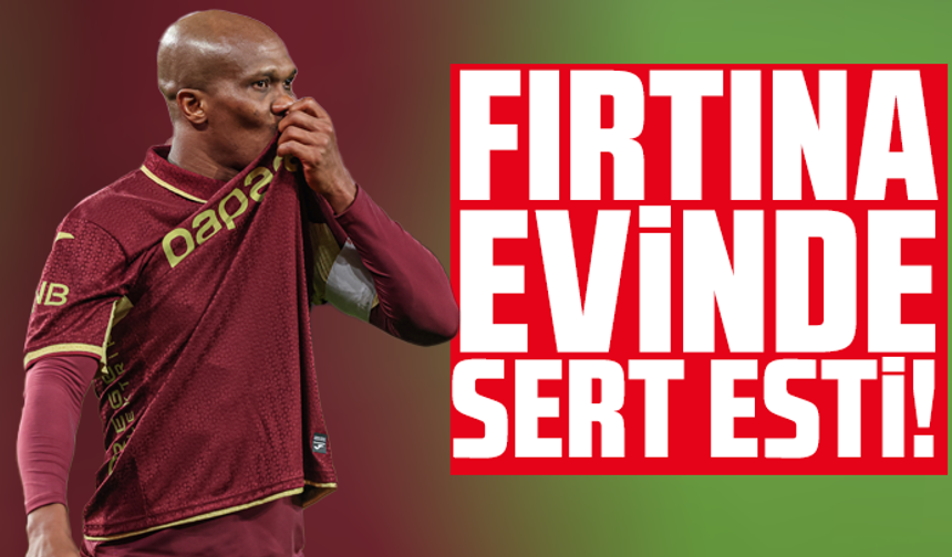 Fırtına evinde sert esti!