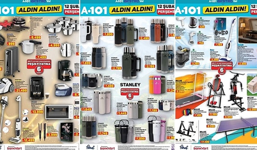 A101 – 12 Şubat 2026 İnternete Özel “Aldın Aldın” Kataloğu Yayınlandı!