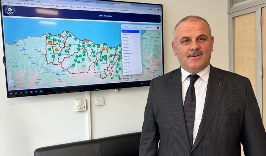 Trabzon'da şehit kabirlerine tek tıkla ulaşım dönemi başladı