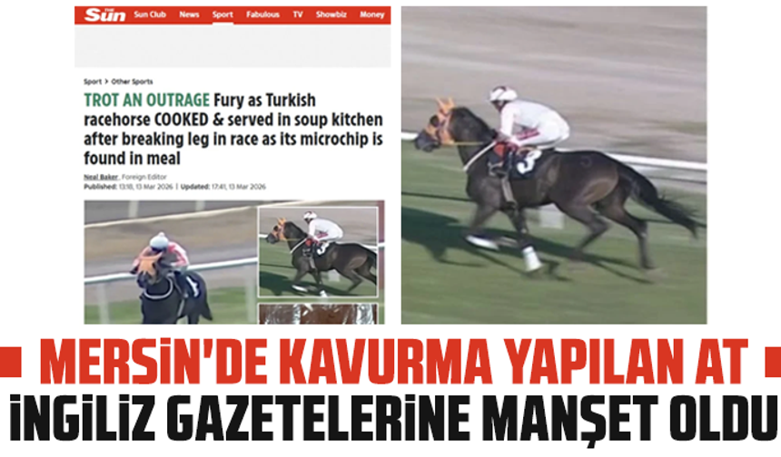 Mersin'de kavurma yapılan at, İngiliz gazetelerine manşet oldu