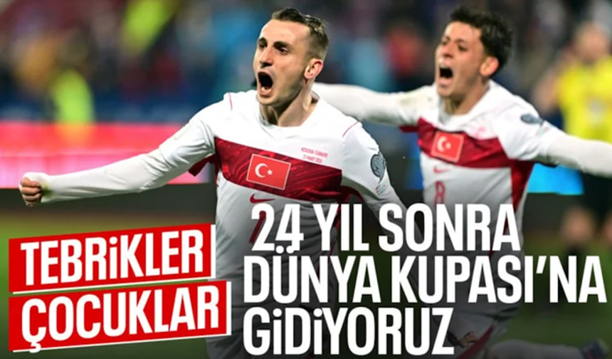 Dünya kupasındayız! Bizim çocuklar tarih yazdı