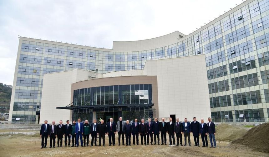 Trabzon Şehir Hastanesi inşaatında sona doğru