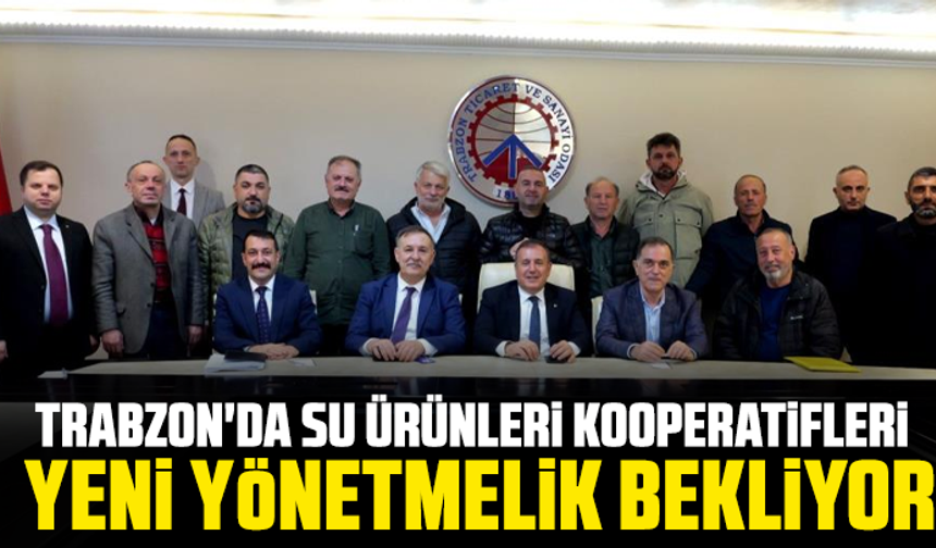 Trabzon'da Su Ürünleri Kooperatifleri yeni yönetmelik bekliyor