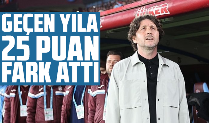 Geçen yıla 25 puan fark attı