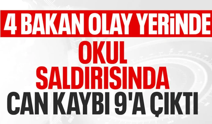 Kahramanmaraş'ta bir okula silahlı saldırı düzenlendi: 9 kişi hayatını kaybetti