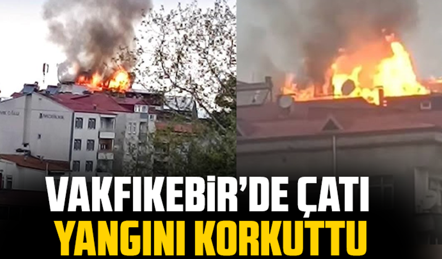 Vakfıkebir’de Çatı Yangını Korkuttu