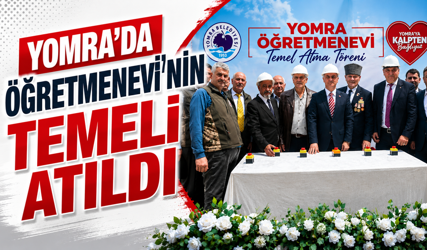 Yomra'da öğretmenevinin temeli atıldı