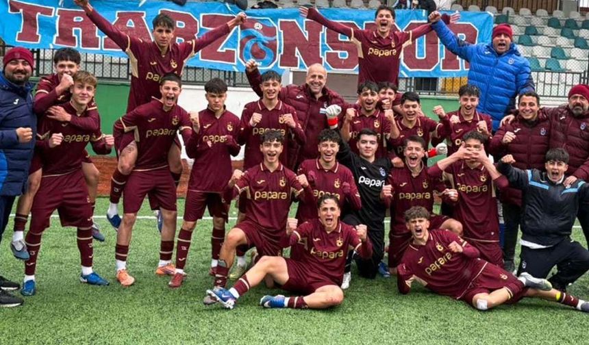 Trabzonspor U16 Türkiye Şampiyonası’na gitmeye hak kazandı