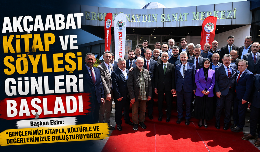 Akçaabat kitap ve söyleşi günleri başladı