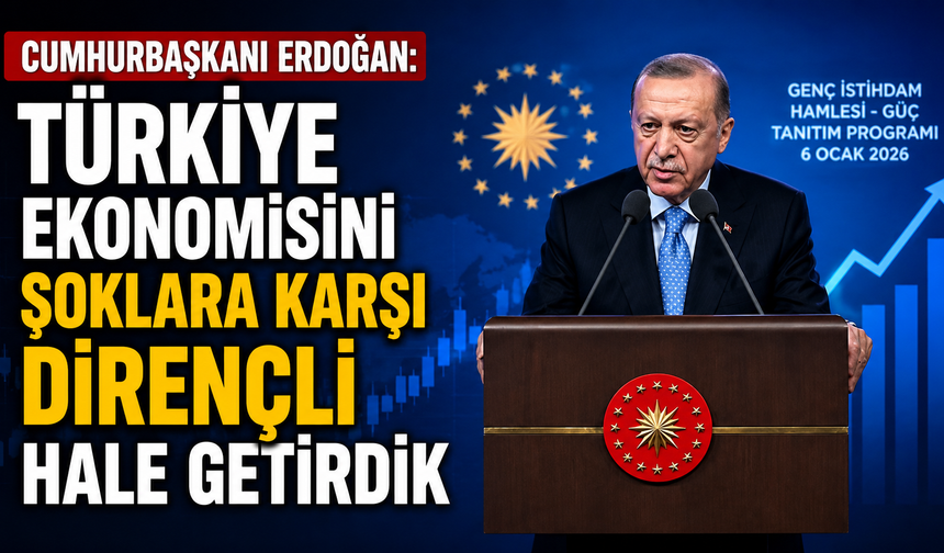 Cumhurbaşkanı Erdoğan: Türkiye ekonomisini şoklara karşı dirençli hale getirdik