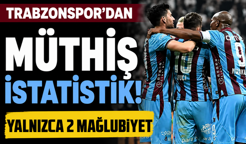 Trabzonspor'dan müthiş istatistik
