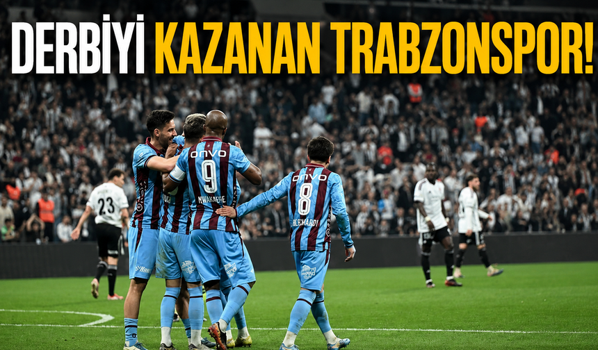 Derbiyi kazanan Trabzonspor!