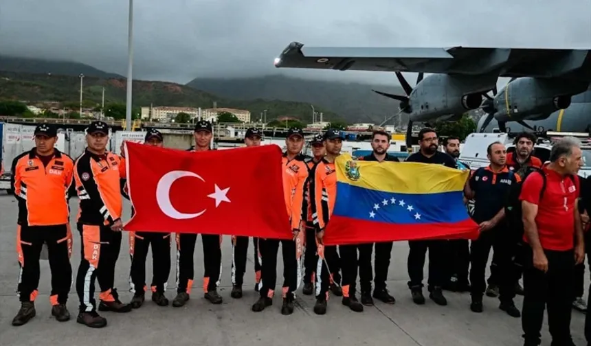 Türkiye’den yola çıkan arama kurtarma ekipleri Venezuela’ya ulaştı