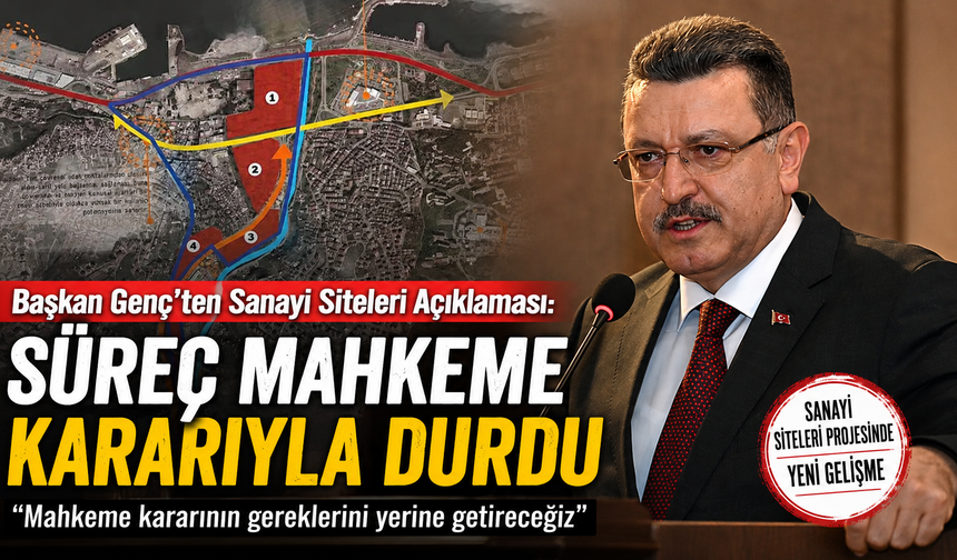 Başkan Genç’ten Sanayi Siteleri Açıklaması: Süreç Mahkeme Kararıyla Durdu