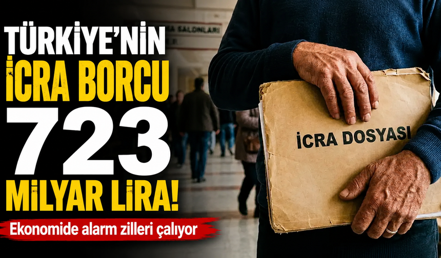 Türkiye’nin icra borcu 723 milyar lira!