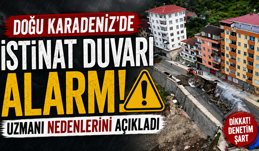Karadeniz'de istinat duvarı riski büyüyor