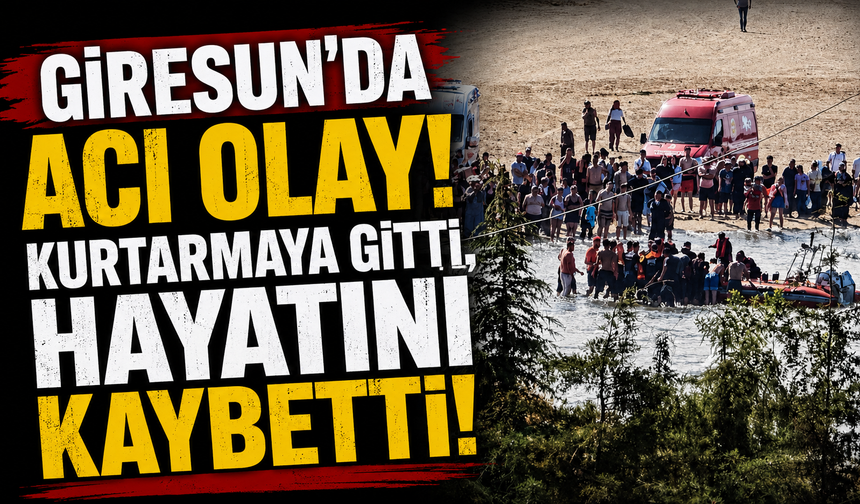 Giresun'da Acı Olay! Kurtarmaya Gitti, Hayatını Kaybetti
