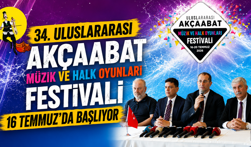 34. Uluslararası Akçaabat Müzik ve Halk Oyunları Festivali 16 Temmuz'da Başlıyor