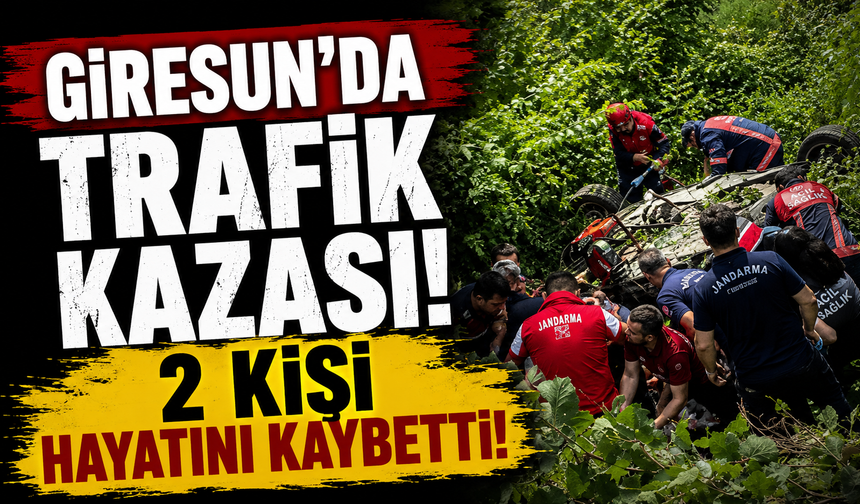 Giresun'da trafik kazası: 2 kişi hayatını kaybetti
