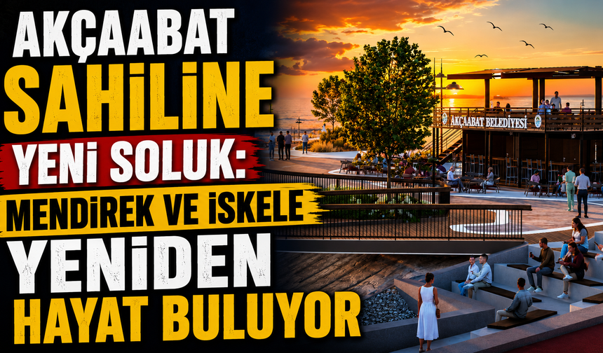 Akçaabat sahiline yeni soluk: mendirek ve iskele yeniden hayat buluyor