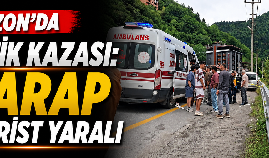 Trabzon'da trafik kazası: 7 Arap turist yaralı