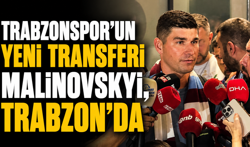 Trabzonspor'un yeni transferi Malinovskyi, Trabzon'da