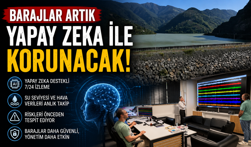 Barajlar artık yapay zeka ile korunacak