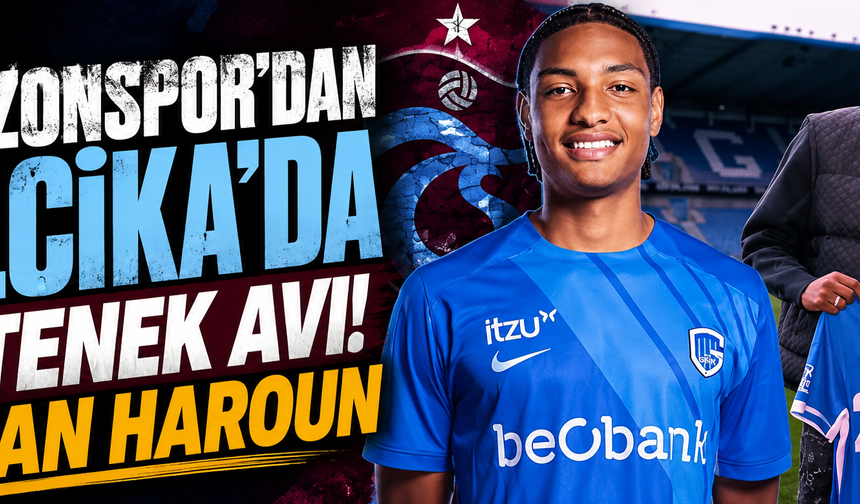 Trabzonspor'dan Belçika'da yetenek avı; Kenan Haroun