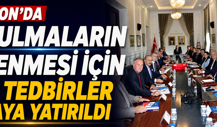 Trabzon'da boğulmaların önlenmesi için yeni tedbirler masaya yatırıldı